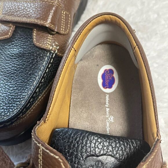 Dr. Comfort Mike 8660 Diabetic Men’s Casual Shoes Leather Black/Brown SZ12W main image 10